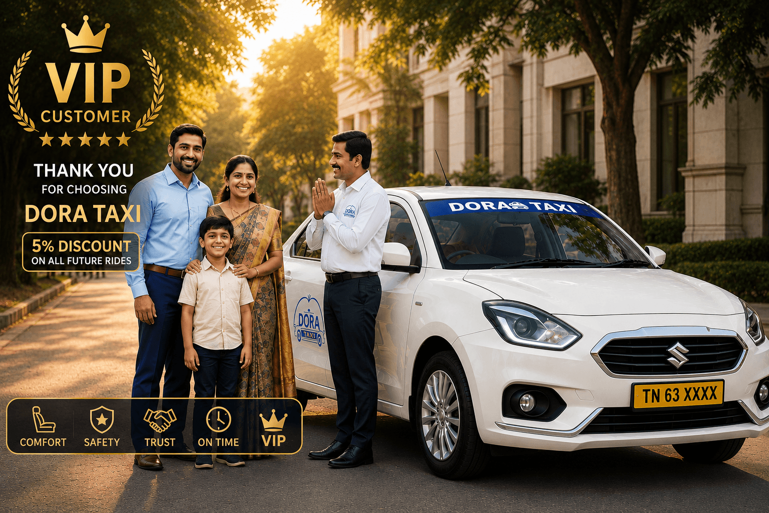 Dora Taxi VIP Customer Experience